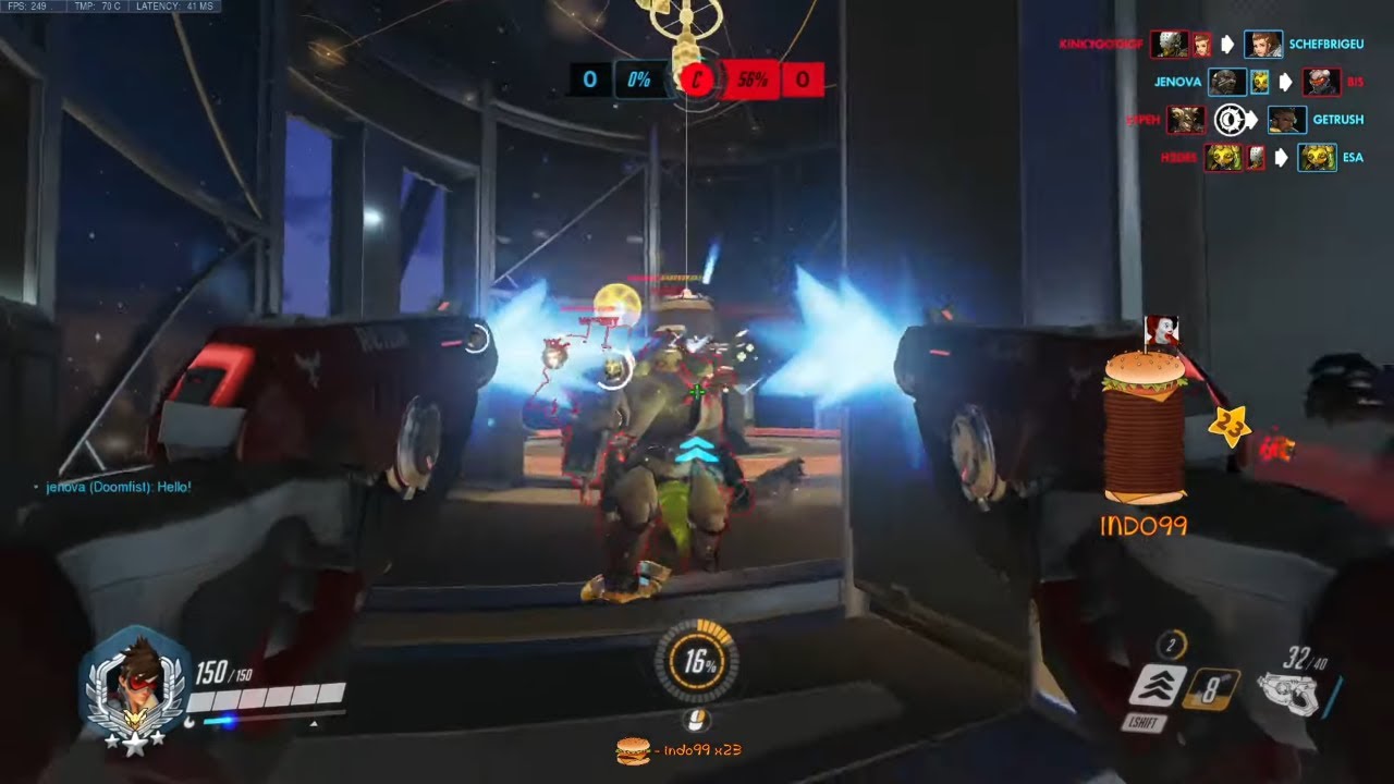INSANE Tracer DAFRAN Showing His Tracking Skills! [ OVERWATCH SEASON 25 TOP 500 ]