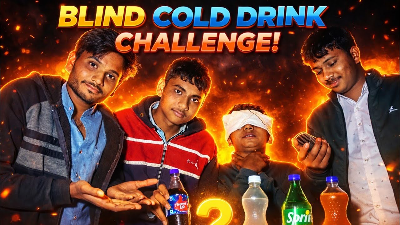 Blind Cold Drink Challenge 😱 | Kaun Pehchaanega Sahi Drink? 🥤