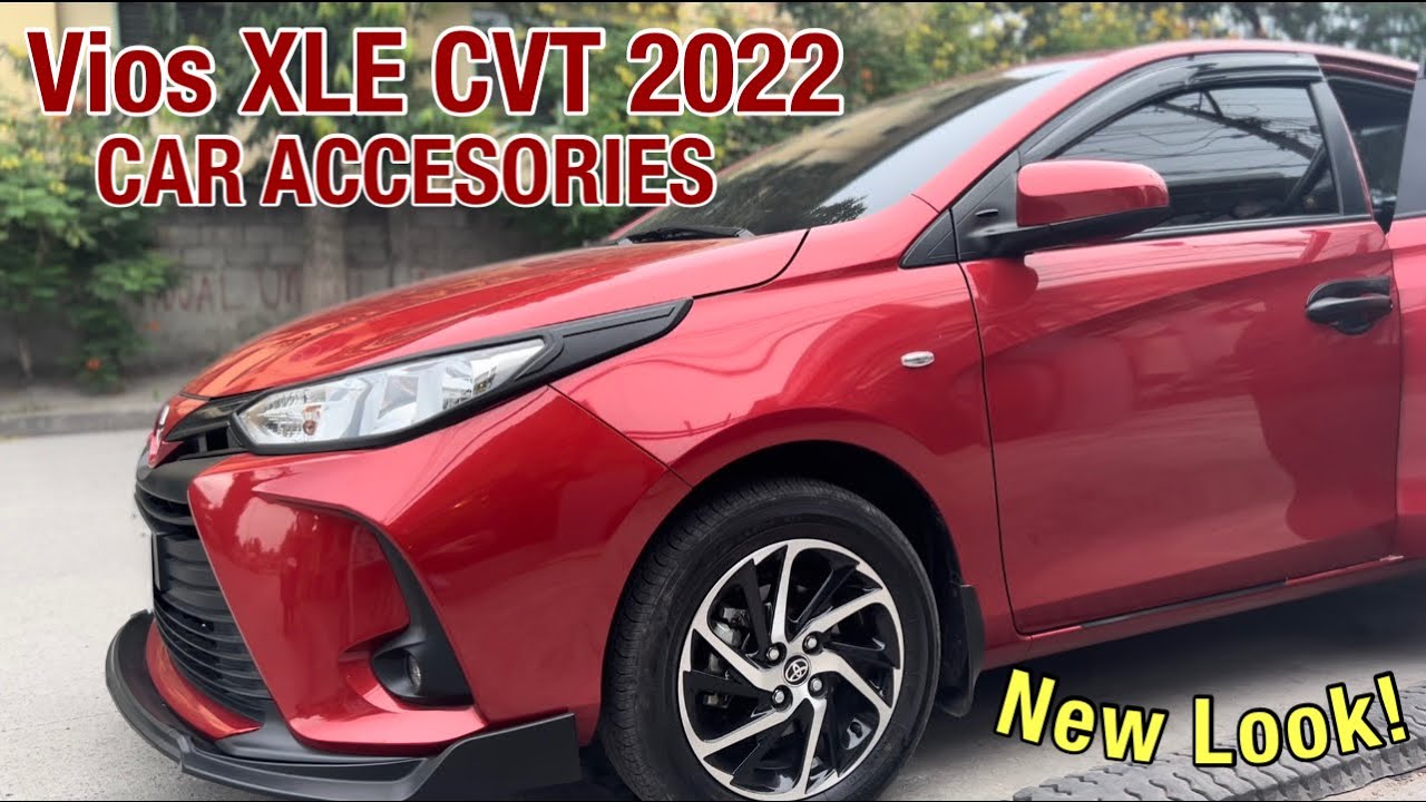 TOYOTA VIOS XLE CVT 2022 CAR ACCESSORIES (Front & Rear Bumper, Steering wheel cover, Mud Guard etc)