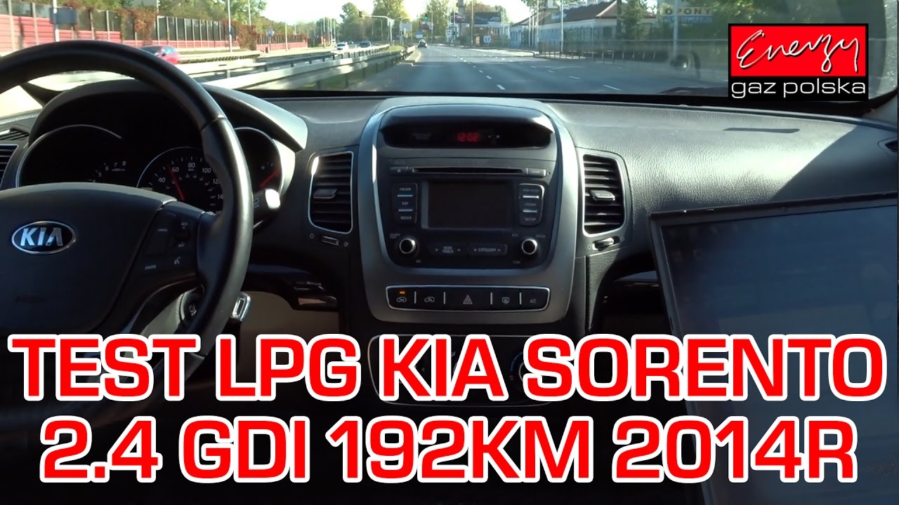 Jazda pr&oacute;bna testowa: Test LPG KIA Sorento z 2.4 GDI 192KM 2014r w EGP na gaz PRINS DLM