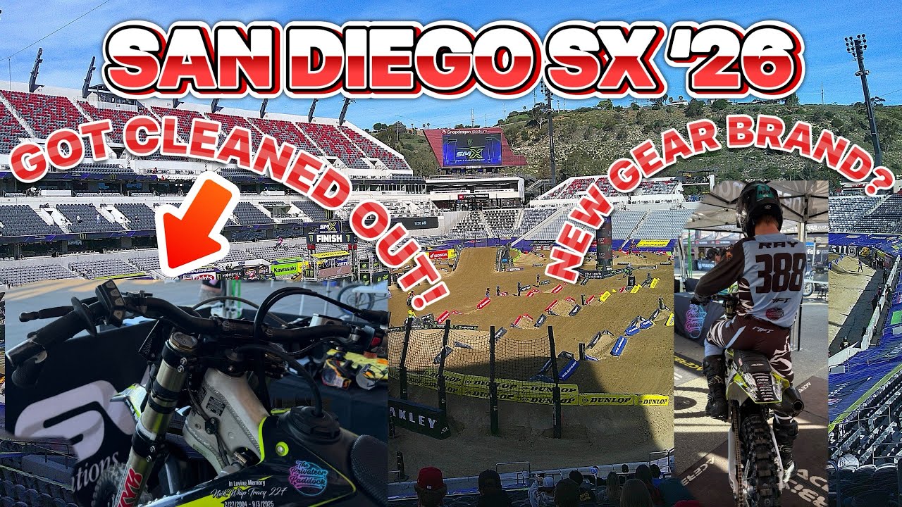 A DAY WITH B-RAY #3 | Rough night of racing at San Diego Supercross….