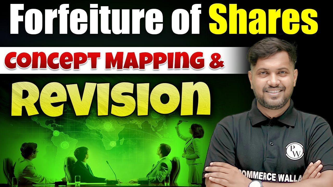 Forfeiture of Shares - Concept Mapping & Revision | Class 12th Accountancy🔥