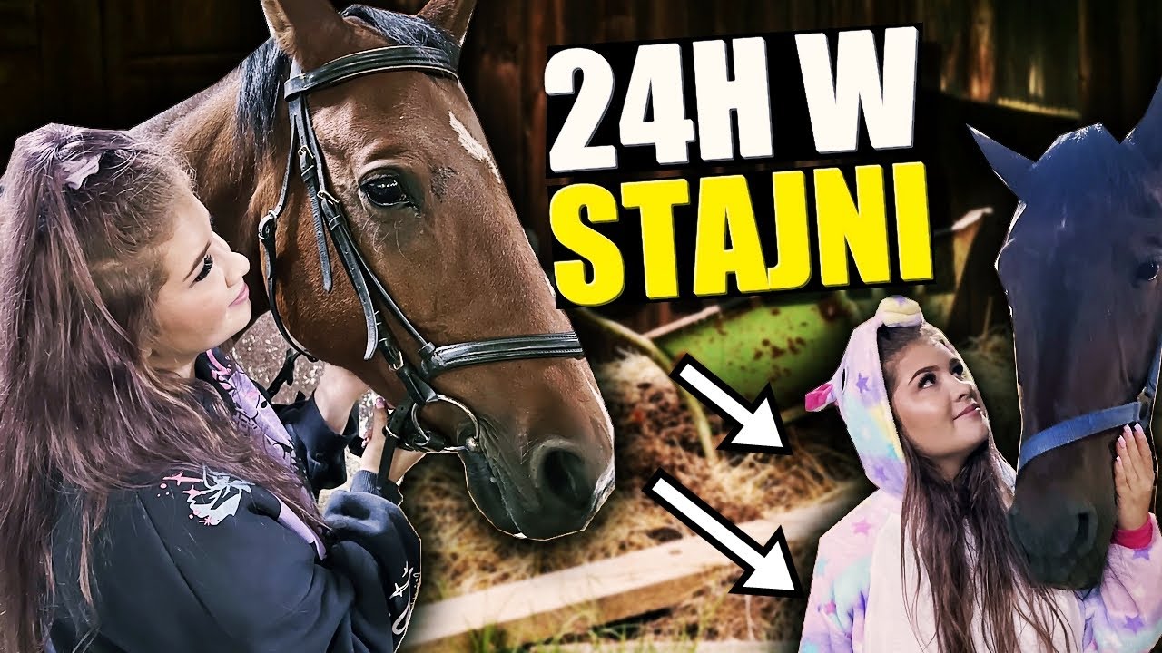24H W STAJNI 💜 OLIWKA UCZY SIĘ JEŹDZIĆ KONNO