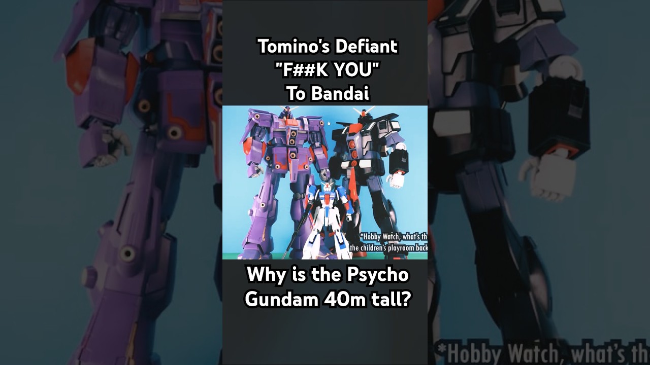 Why is the Psycho Gundam 40m tall? The story of Katsushi Murakami, Yoshiyuki Tomino and Bandai!