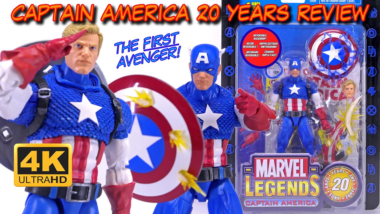 Captain America Marvel Legends 20 Years Unboxing Review Comparison Hasbro Pulse 2022