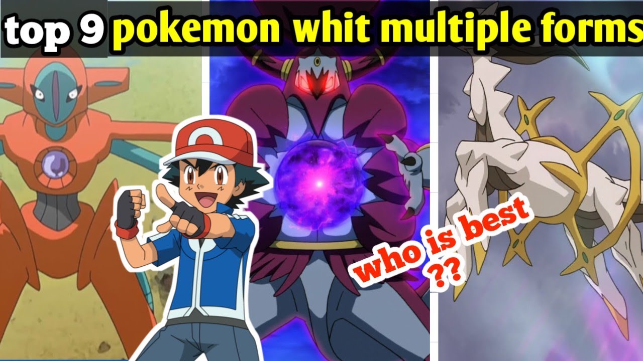 top 9 Pokemon with multiple forms || pokemon || pokemon fan's xyz