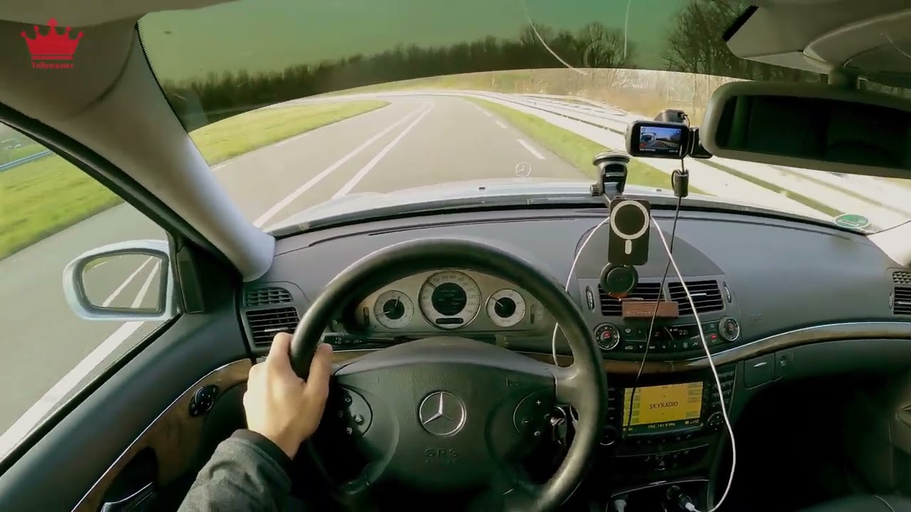 Mercedes E200 CDI W211 consumption test and driving around