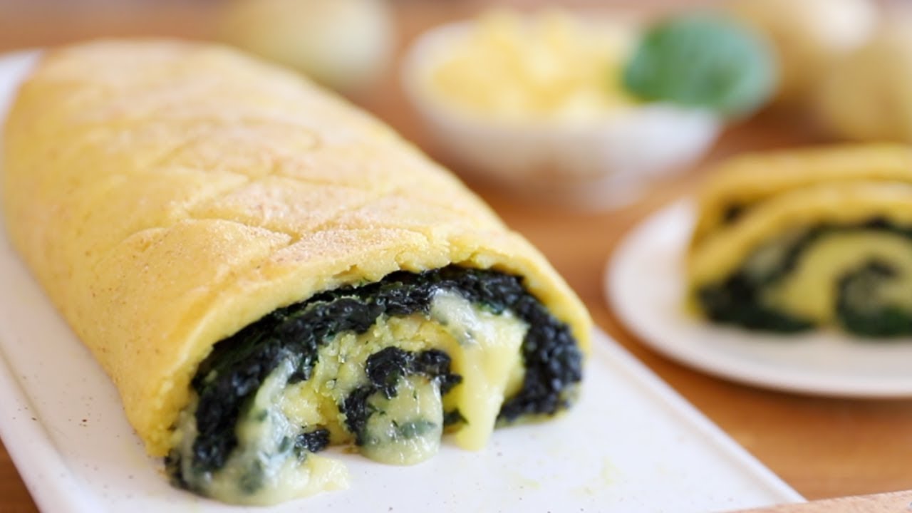 ROTOLO SOFFICE E FILANTE DI PATATE, SPINACI E FORMAGGIO DELLA MIA NONNA | RICETTA FACILE E VELOCE