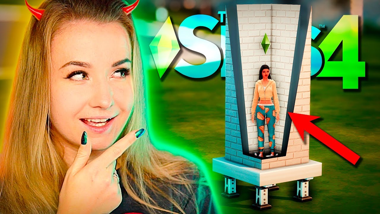 МОЙ СИМ ПЫТАЕТСЯ ВЫЖИТЬ В ДОМЕ ПЛОЩАДЬЮ В 1 КЛЕТКУ// The Sims 4