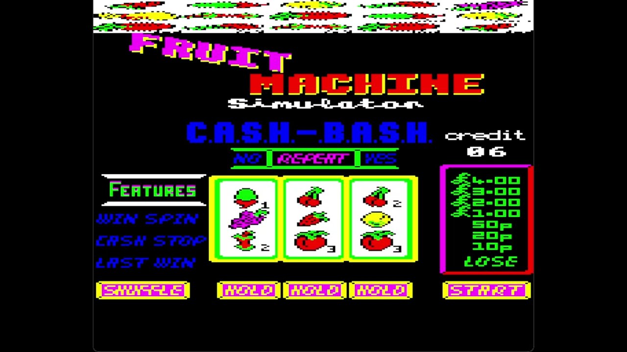 Fruit Machine Simulator (Codemasters) on the Acorn Electron — Better than a £1.99 gamble should be?