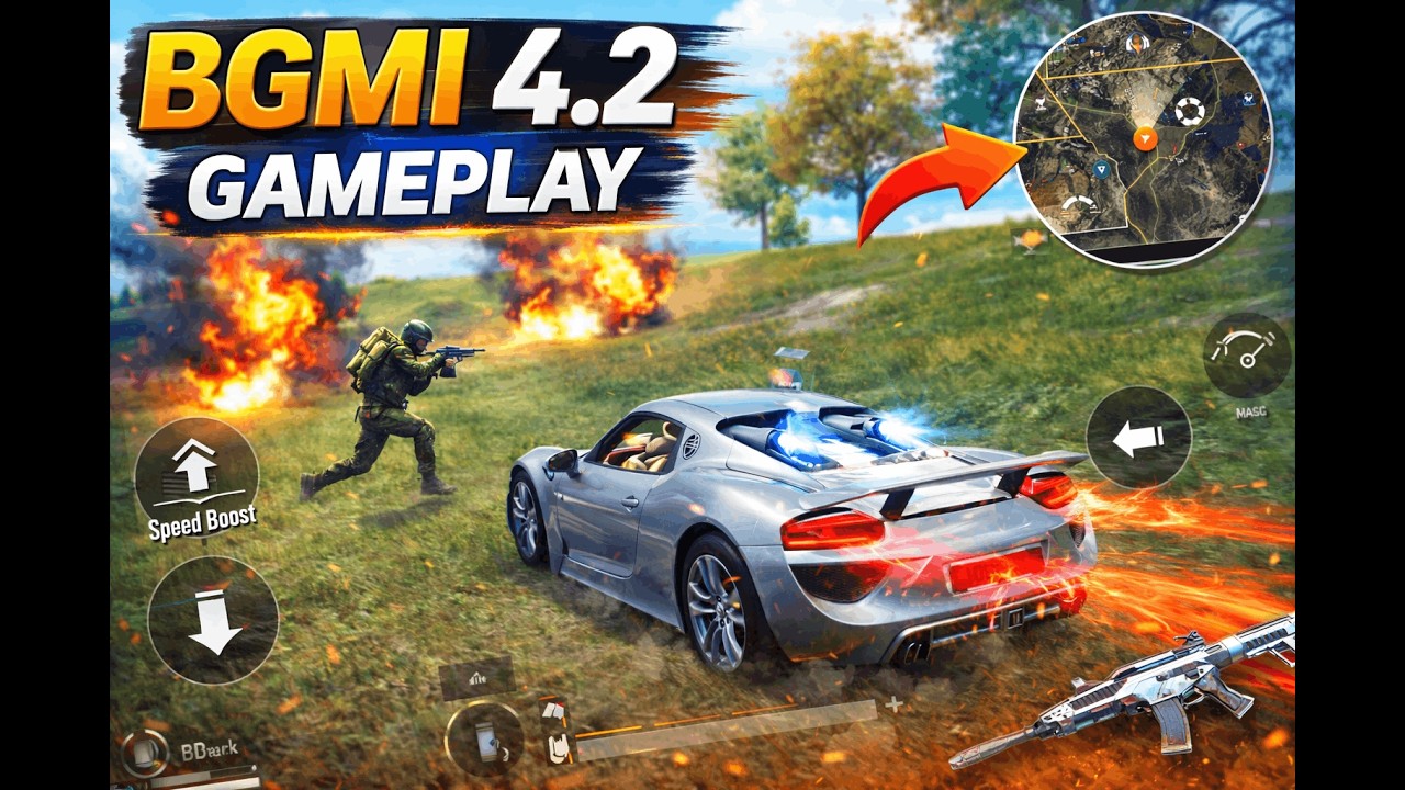 BGMI 4.2 New Supercar Gameplay 🔥 Insane Speed Boost Win! #viral #shorts #trending #bgmi #new #beshak