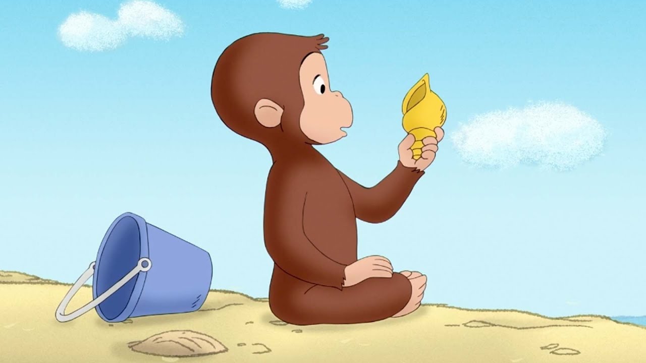 ジョージ、貝殻を拾う 🐵 おさるのジョージ
