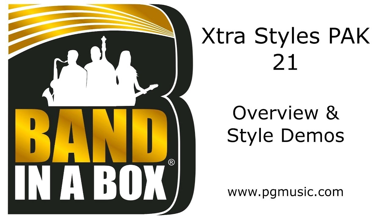 Band-in-a-Box® - Xtra Styles PAK 21 Demos