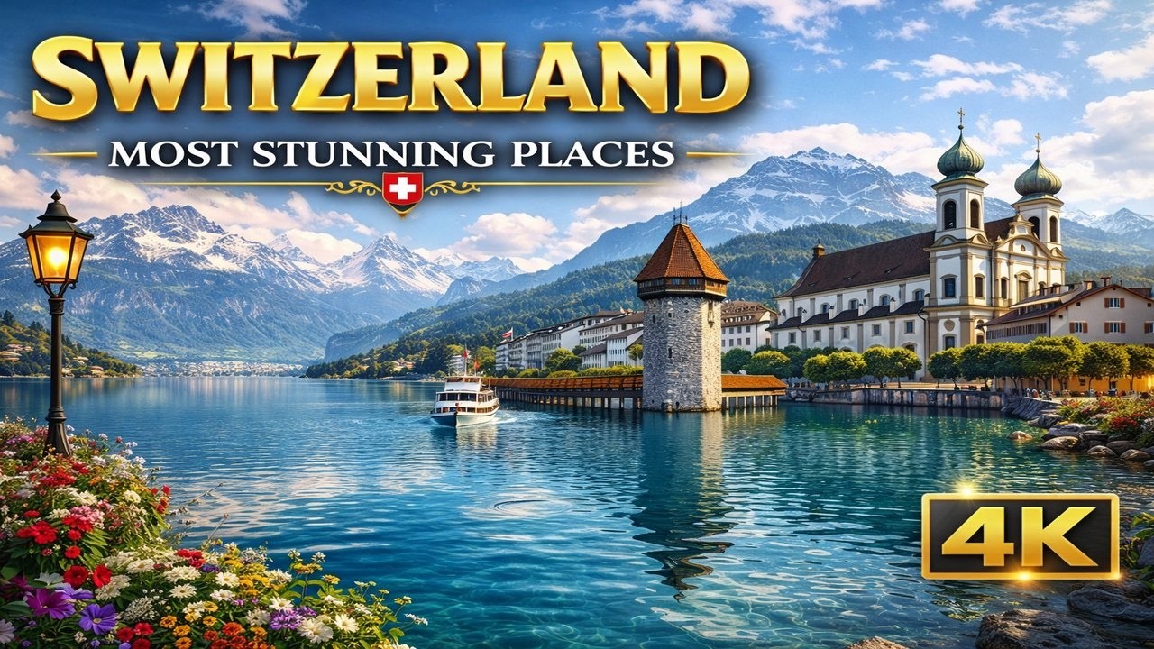 Top 10 Most Beautiful Places in Switzerland 4K HDR