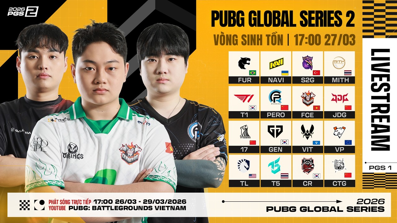 🏆[PGS 2] V&ograve;ng Sinh Tồn: 🇻🇳 FCE, 🇰🇷 T1, 🇰🇷 GEN, 🇺🇦 NAVI, 🇨🇳 PERO, 🇹🇭 T5, 🇪🇺 VP, VIT, 🇨🇳 JDG, 🇧🇷FUR...