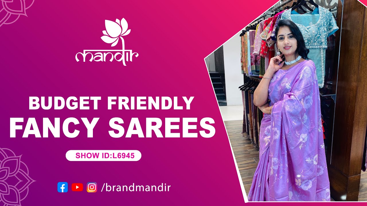 Budget Friendly Fancy Sarees Collection | WhatsApp Number 733 733 7000 | Brand Mandir Sarees LIVE