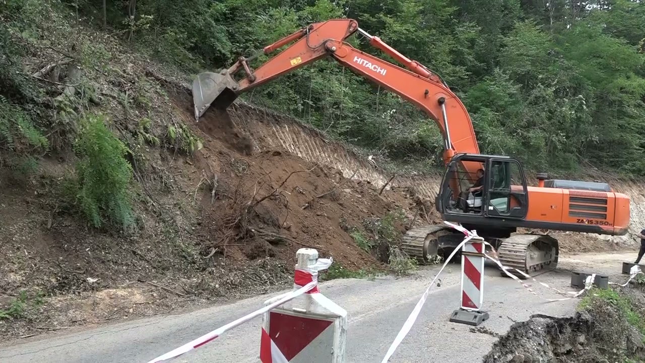PRILOG VRT - POČELA SANACIJA ODRONA NA MAGISTRALNOM PUTU NA GOČU