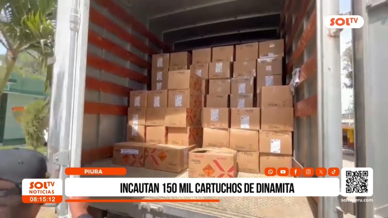 Piura: Incautan 150 mil cartuchos de dinamita en Las Lomas
