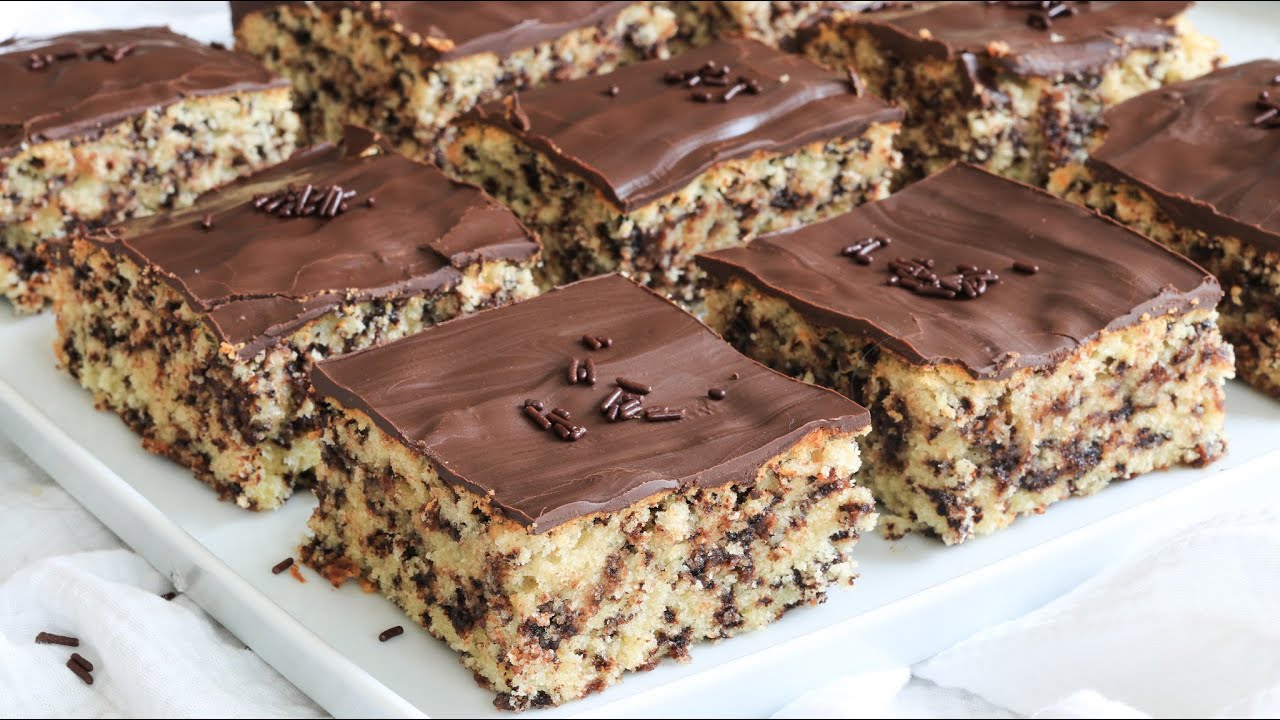 Der gute alte Ameisenkuchen I Saftiger Rührkuchen mit Schokostreuseln