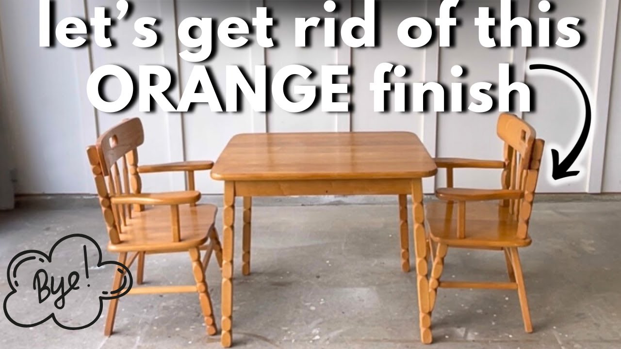 Stripping Orange Stain For A Modern Makeover