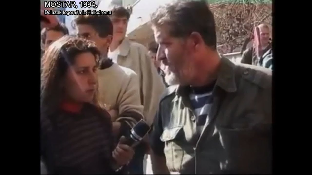 DOLAZAK LOGORASA IZ LOGORA HVO-a HELIODROM (MOSTAR 1994.)