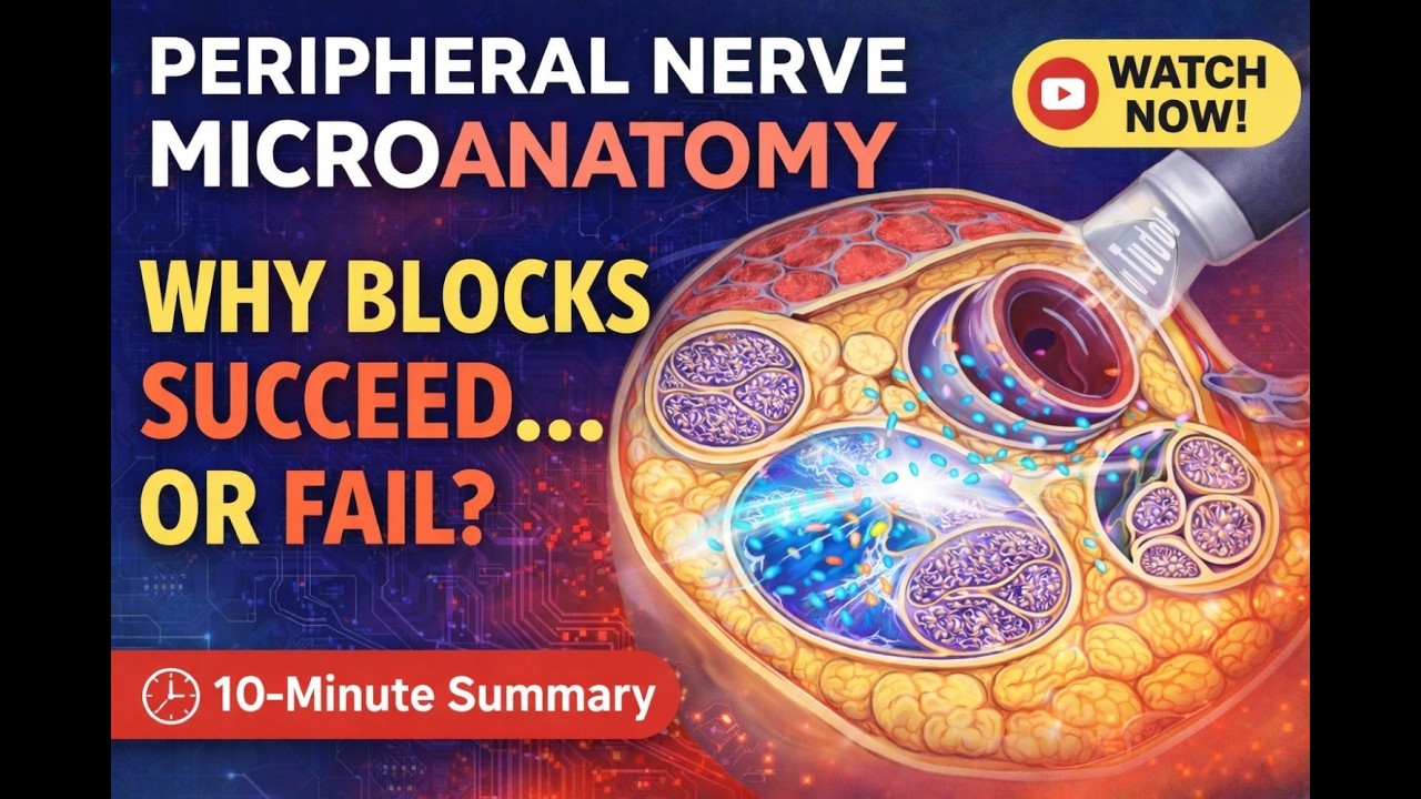 10 MINUTES ANAESTHESIA ARTICLE SUMMARY : NEW INSIGHTS IN PERIPHERAL NERVE MICROANATOMY