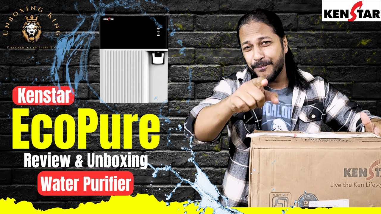Kenstar Ecopure 8L RO+ UF + UV+ Copper+ Alkaline + Mineralizer Water Purifier unboxing and review