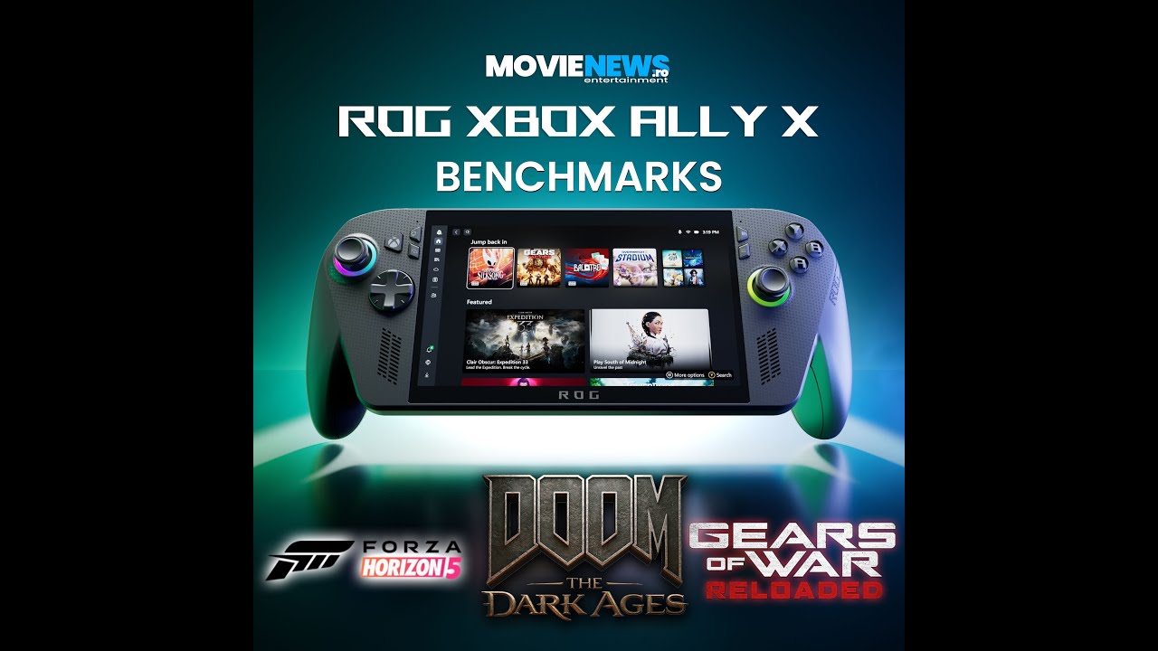 ASUS ROG Xbox Ally X - 3 x Benchmarks (Doom, Forza Horizon 5 & Gears of War Reloaded | MovieNews.ro