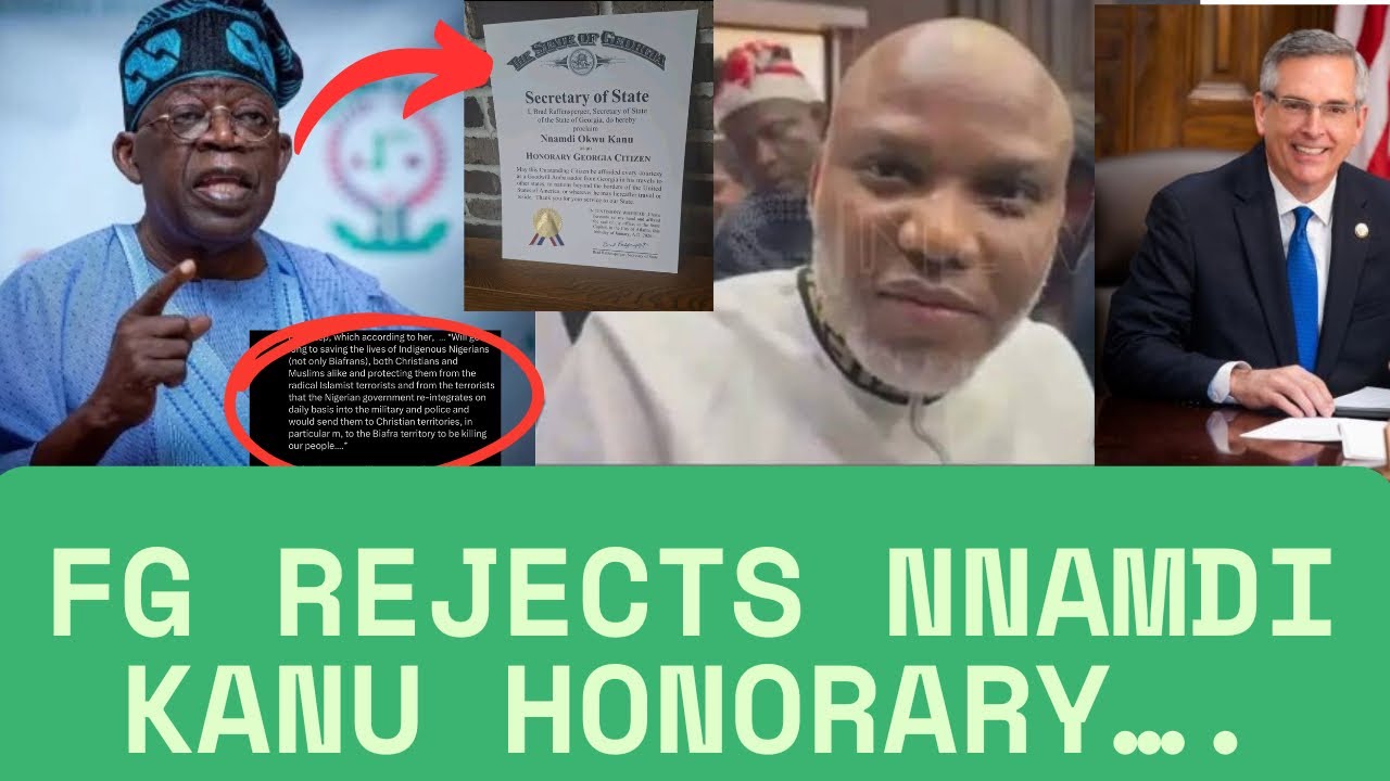 BREAKING: Tinubu’s Government Release A Statement Rejects Nnamdi Kanu’s Honorary Award Saying……