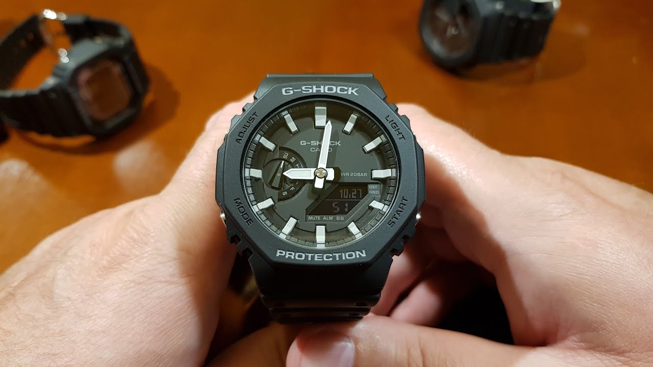Casio G-Shock GA-2100-1AER - om&oacute;wienie funkcji zegarka [PL]