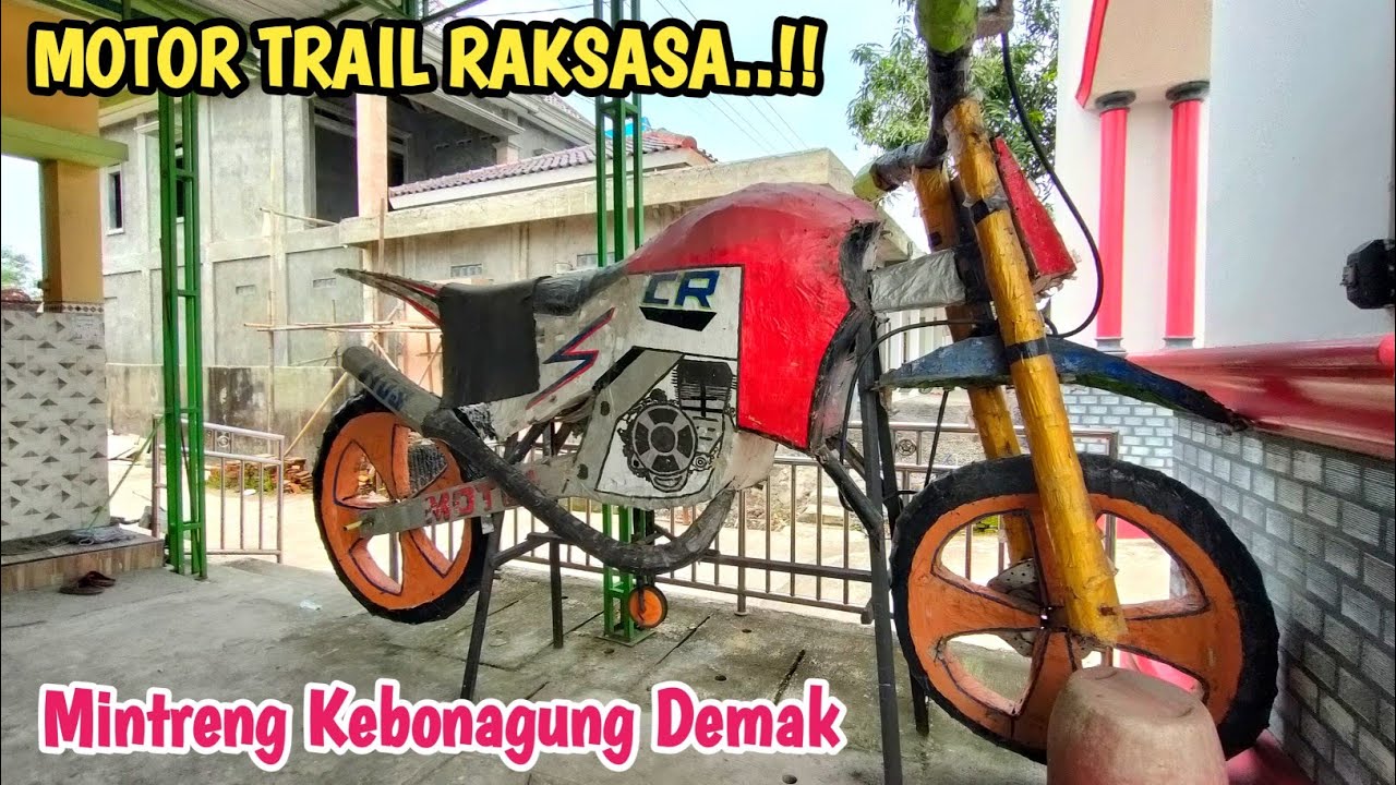 PADAHAL SUDAH 1 TAHUN TAPI MASIH BAGUS‼️Review Arak-arakan Motor Trail Raksasa - Kebonagung Demak 