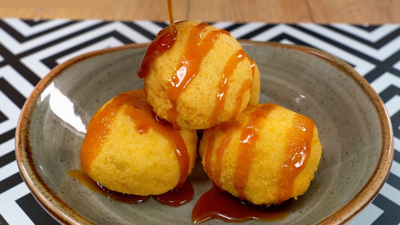 Deliciosos buñuelos de yuca con miel para compartir en familia