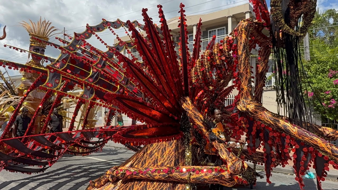 Large Kings and Queens of Carnival on the Road in Port of Spain Trinidad 2026