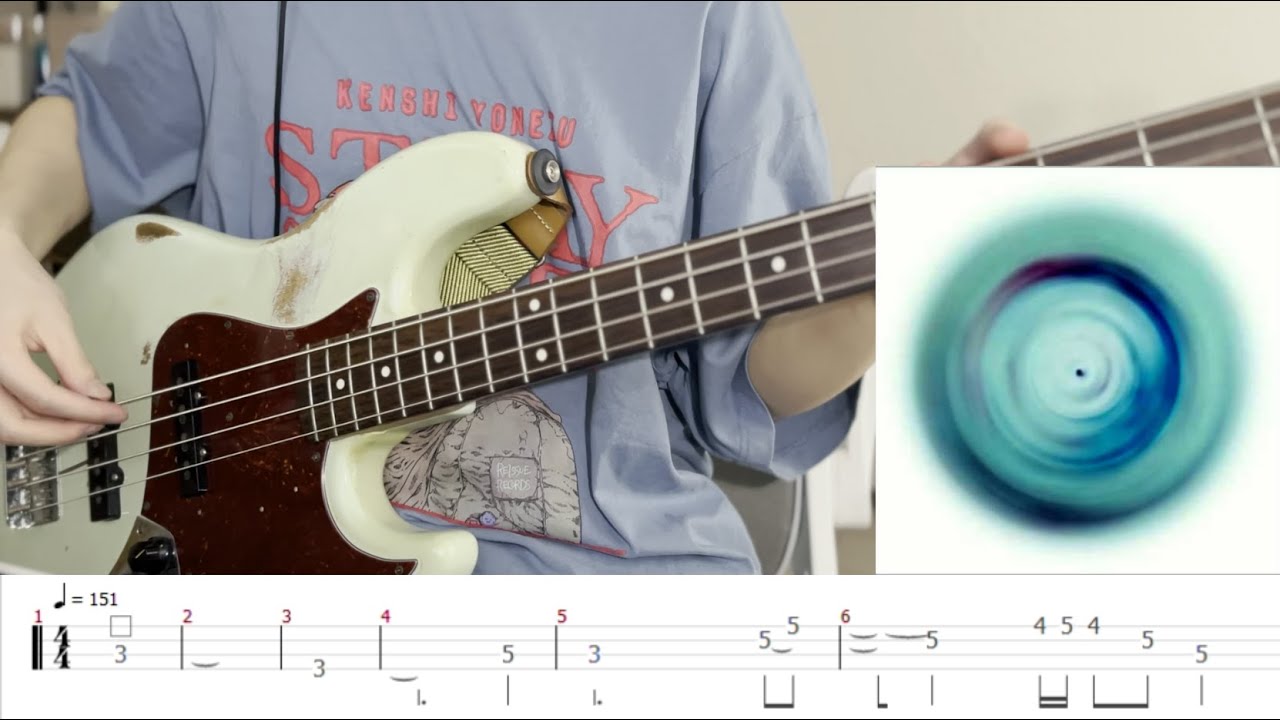 きのこ帝国  Girl meets NUMBER GIRL  ベース弾いてみた Tab