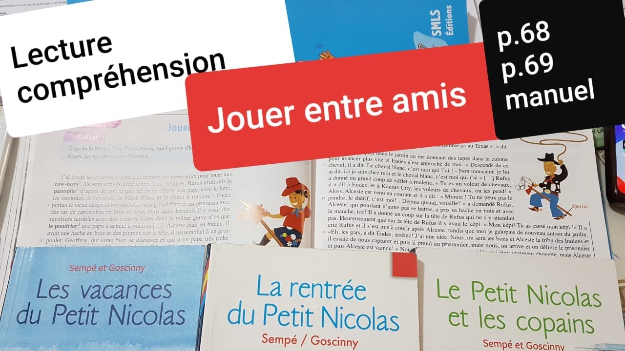 Lecture compréhension.Jouer entre amis Le trésor des mots CM2 p.68 et p.69