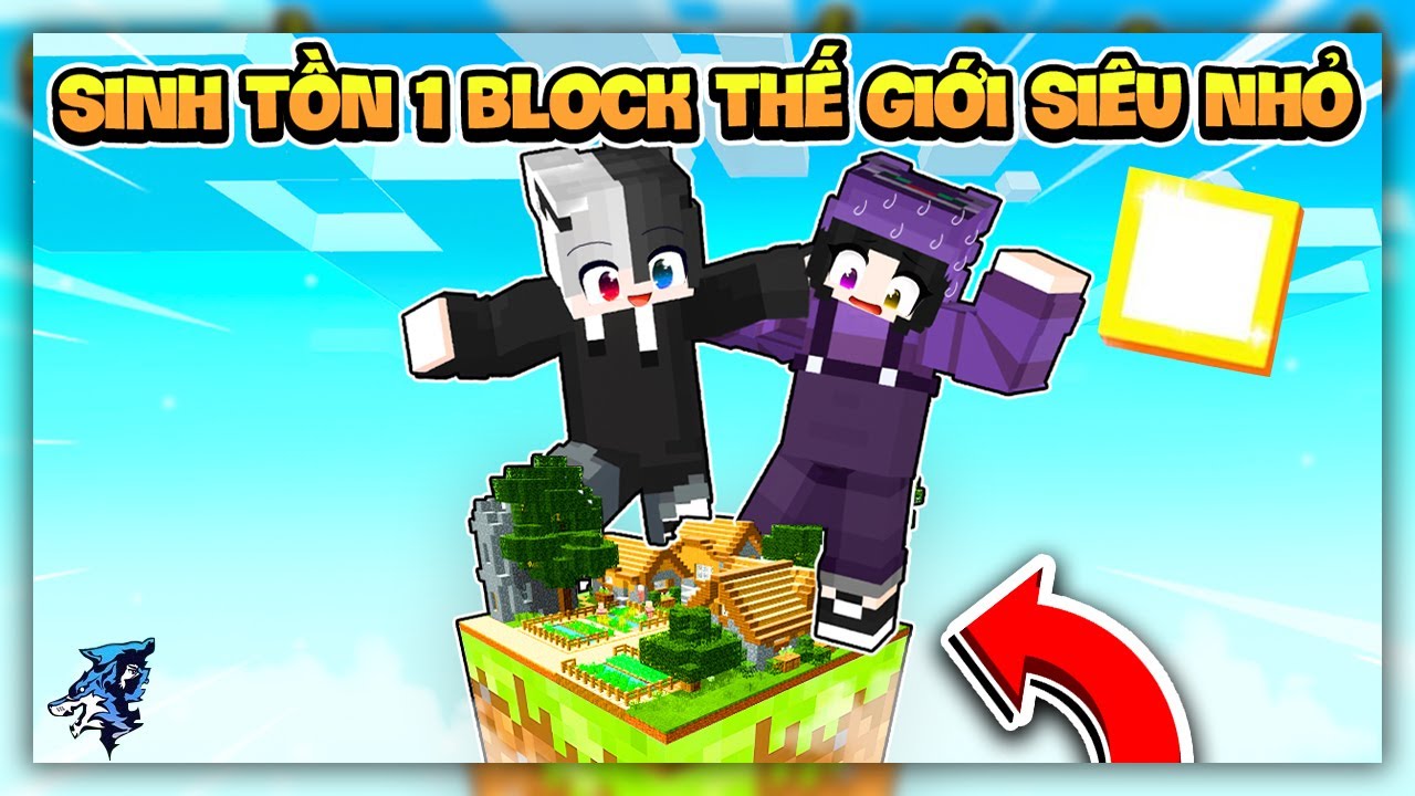 Minecraft Nhưng Sinh Tồn 1 Block Tí Hon ! Siro Và Noob Ruby Bất Ngờ Trước Thế Giới 