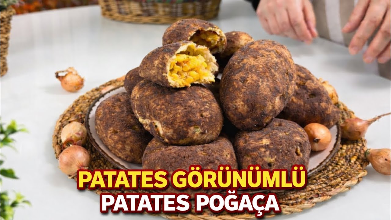 İlk Bakışta Patates🥔Ama Kumpir Tadında Poaça🔥Hamuru ayrı güzel, içi ayrı lezzetli👌Mutlaka yapın🫠￼