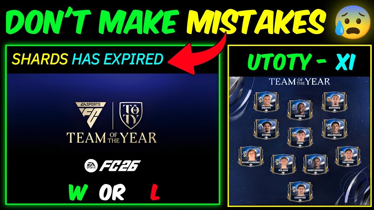 Крупные утечки по TOTY 26 от FC Mobile! 🥶 Система драфта и состав TOTY XI! (Не ошибитесь ❌)