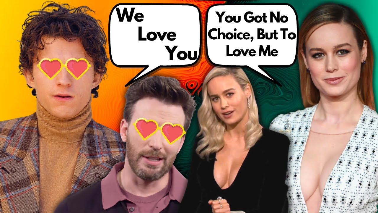 Marvel Cast Flirting With Brie Larson | Captain Marvel | MCU 2022