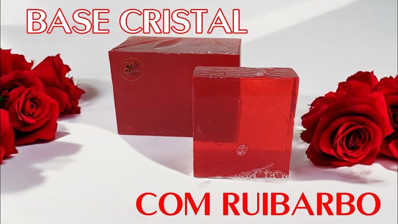 BASE CRISTAL COM RUIBARBO. SHOW DE HIDRATAÇÃO!!#saboariaartesanal #baseglicerinada 