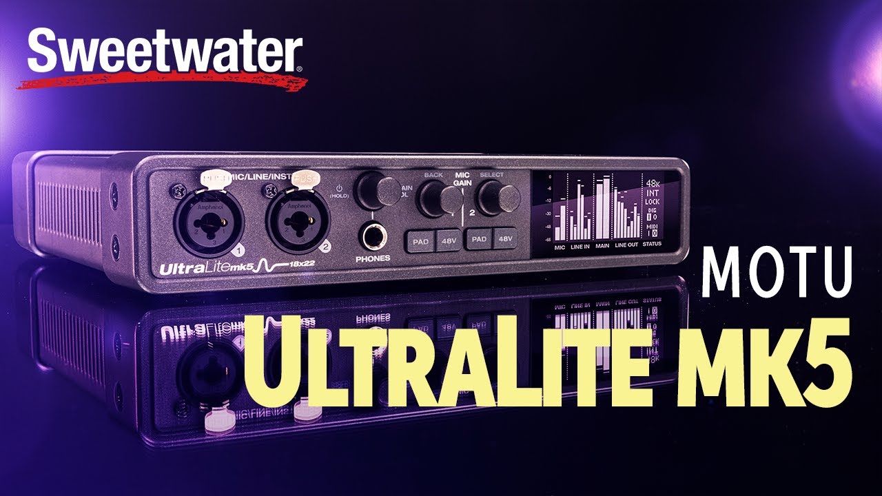 MOTU UltraLite-mk5 Audio Interface Demo