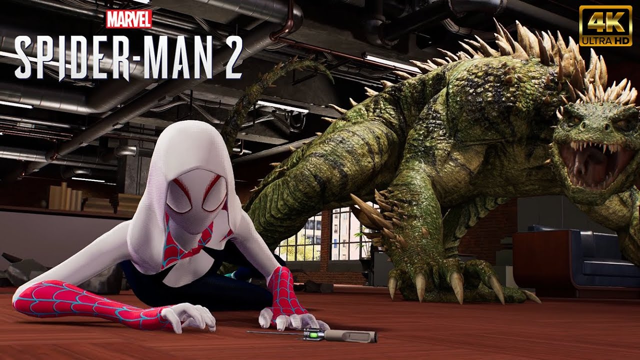 Spider-Man 2 PC MOD : Spider-Gwen VS The Lizard ( NG + Ultimate Difficulty )