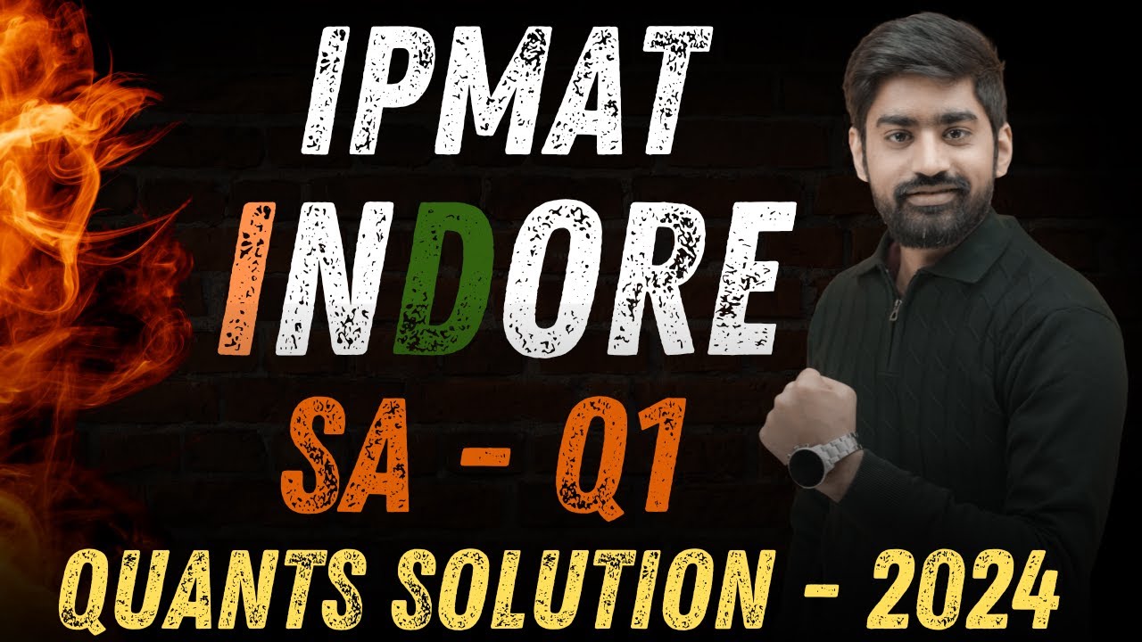 IPMAT Indore 2024 |  Solve This Quant PYQ in Seconds! |  Short Answer -  Question 1