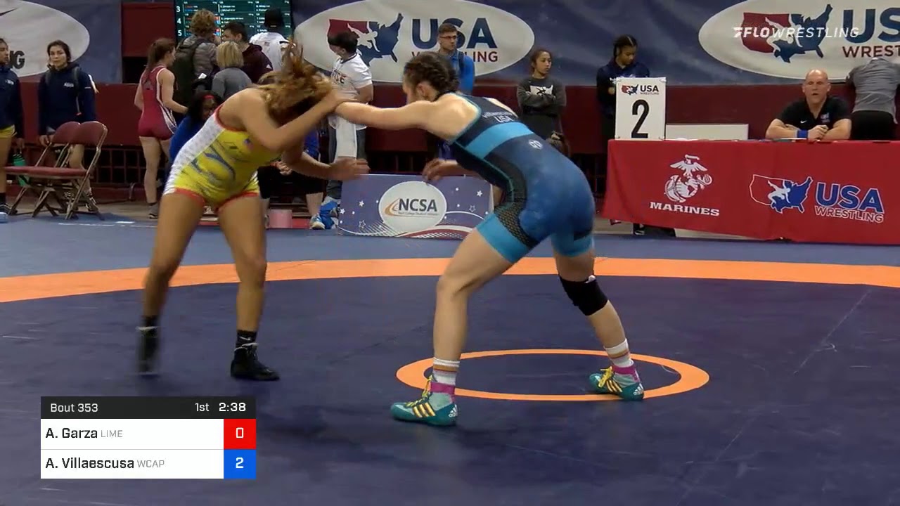 53 Kg Prelims Alyssa Garza Limestone College Vs Areana Villaescusa Army WCAP