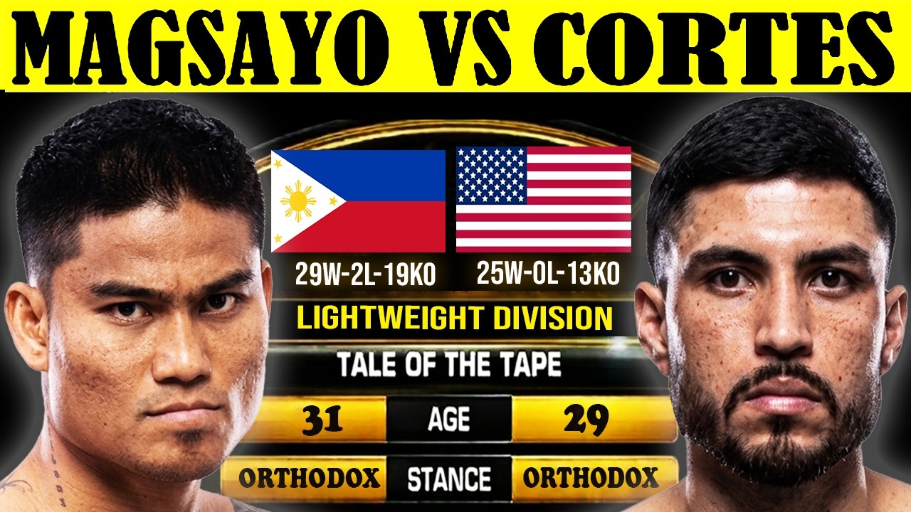 MARK MAGSAYO vs ANDRES CORTES - FULL FIGHT HIGHLIGHTS 2026 LIGHTWEIGHT DIVISION (ANALYSIS)