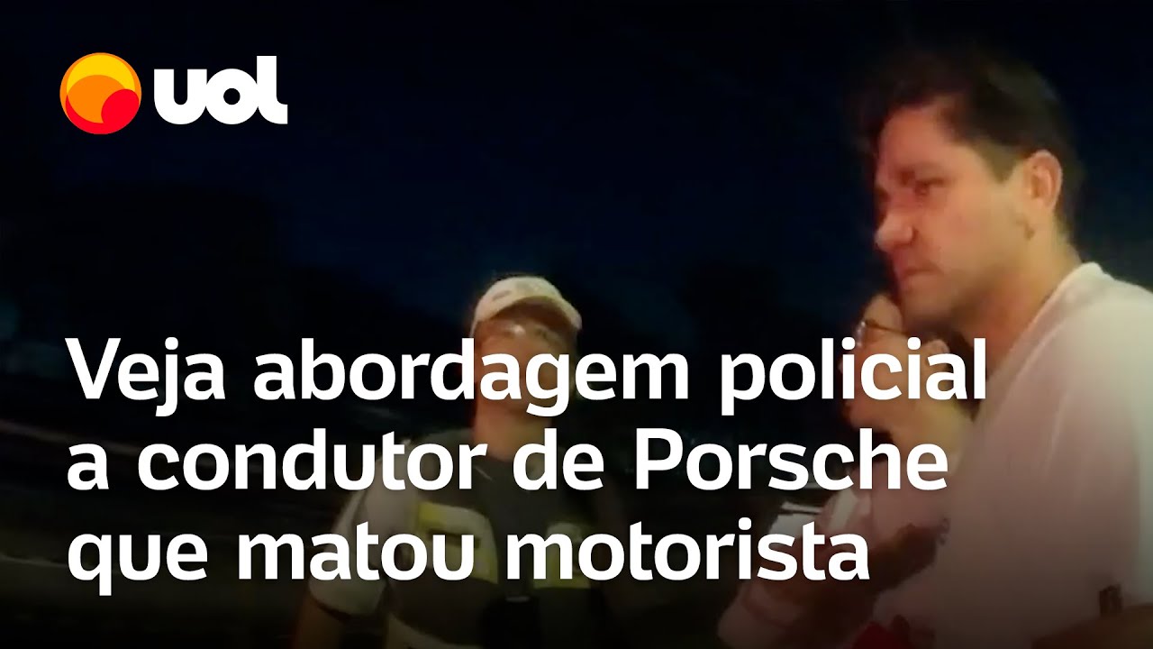 Caso Porsche: câmera corporal mostra abordagem a motorista e liberação sem bafômetro; veja vídeo