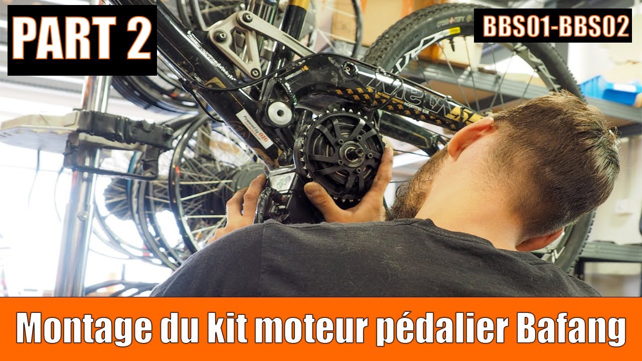 Montage du kit moteur pédalier Bafang BBS01 et BBS02 par OZO - Part 2/2