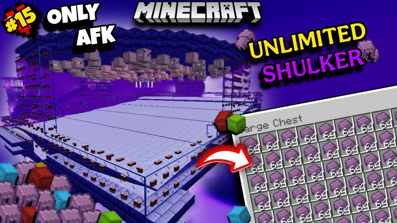 I Made The Best 🤯 SHULKER FARM in my survival world 💯 | Minecraft PE/Bedrock | #15 |