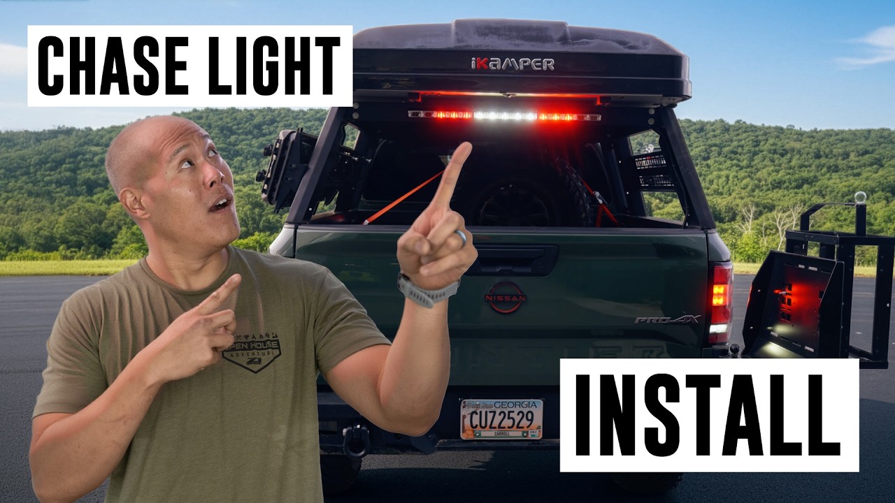 Комплект световых фар LimeLight Chase Light Kit для багажника на крыше Z1 - установка.