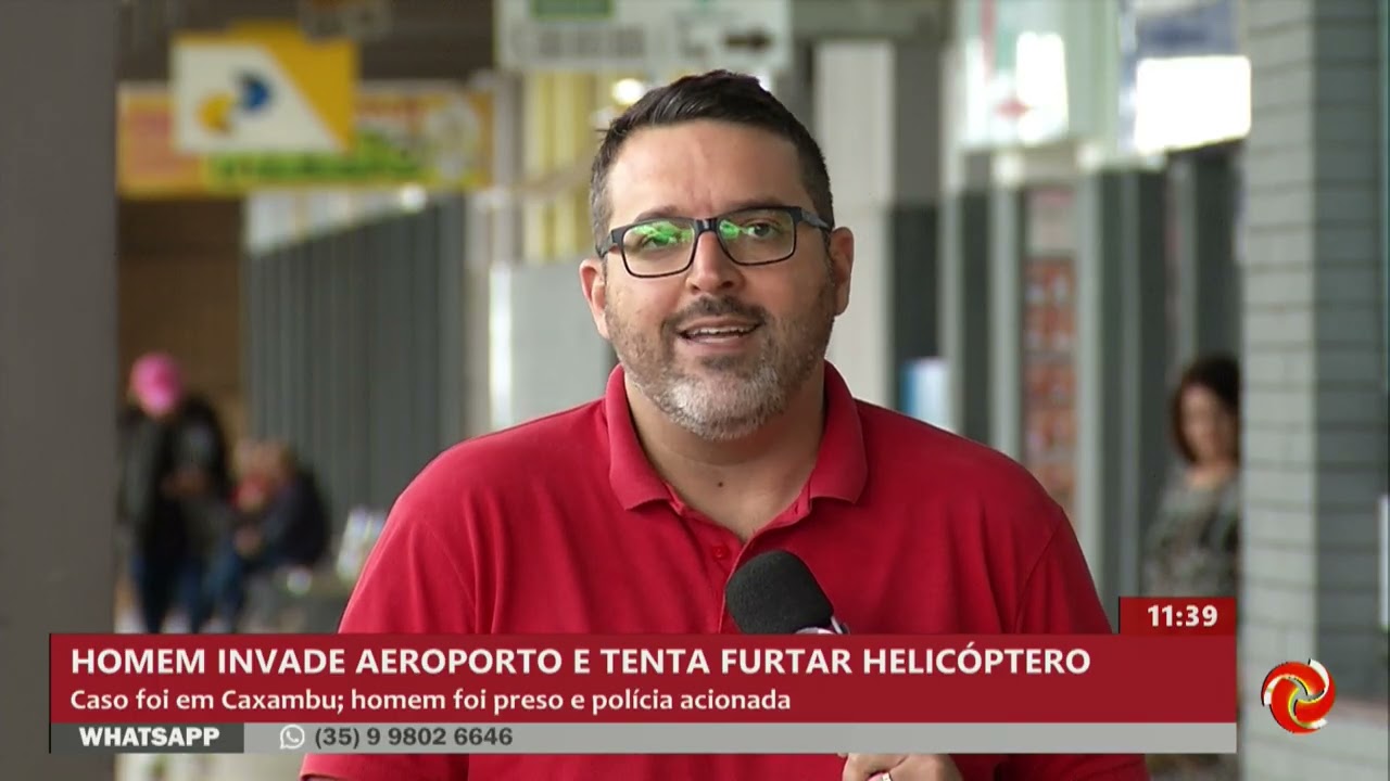 Homem invade aeroporto de Caxambu e acaba preso